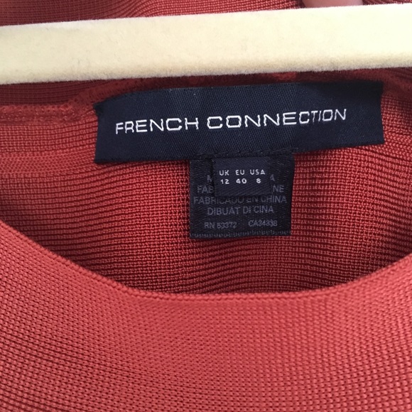 French Connection Orange Bandage Cocktail Dress - Picture 5 of 6